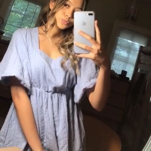 dainty baby blue summer dress